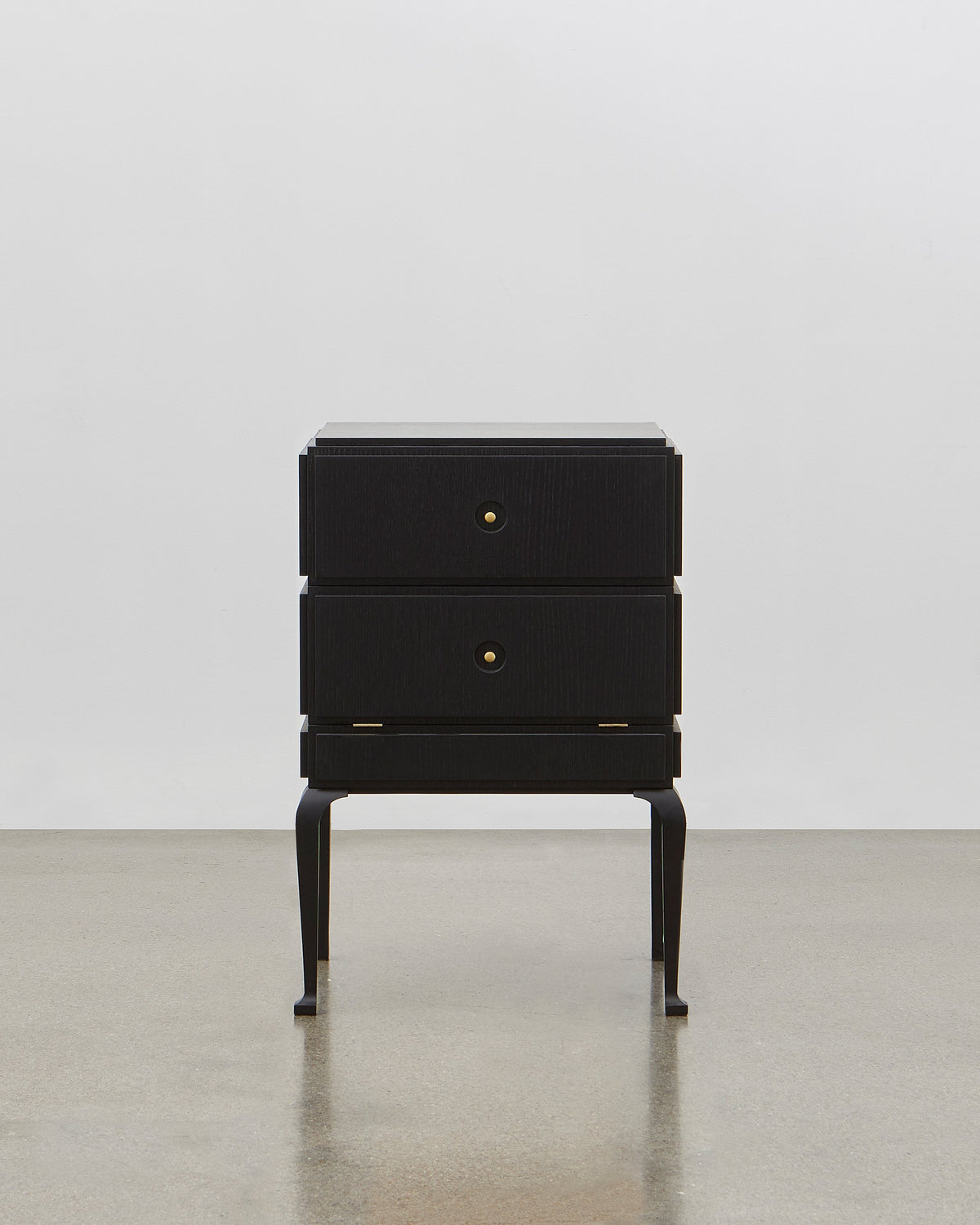 PH Small Drawer Chest by Poul Henningsen, Danish design classic (1930s) A small black wooden drawer chest