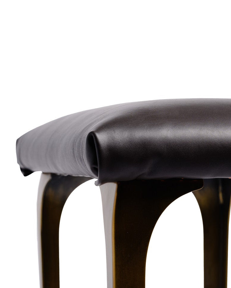 PH Piano Bench by Poul Henningsen, Danish design classic dark brass legs 